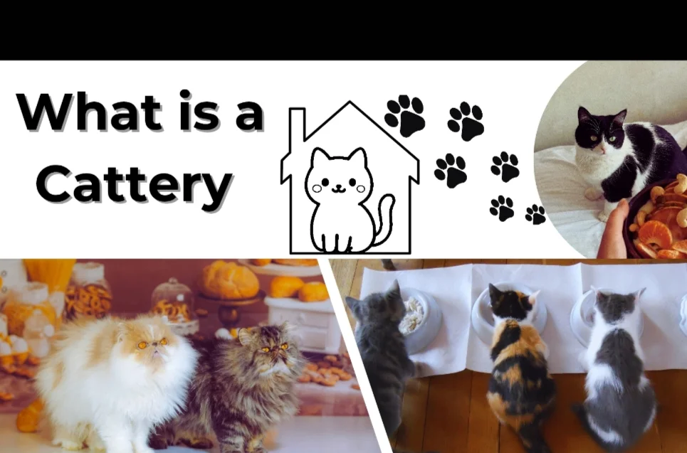 Indoor cat boarding environment explaining what is a cattery